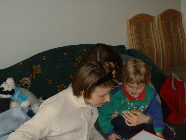 Gabrysia podziwia...